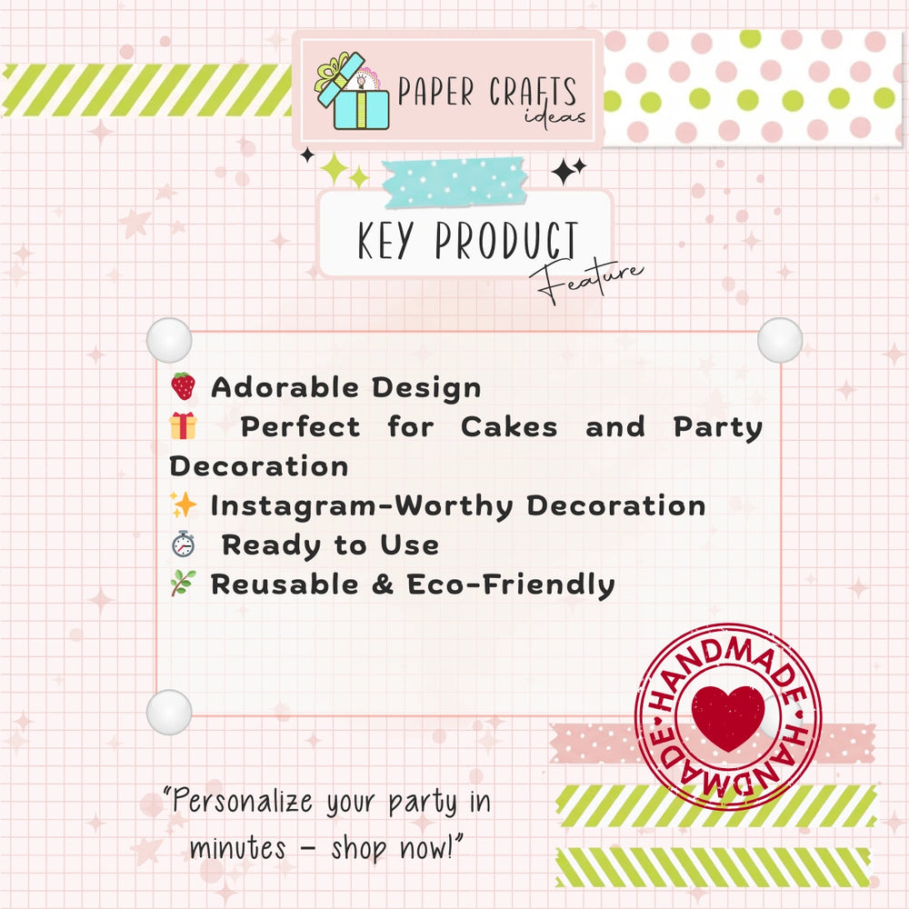Key Feature Cake Toppers