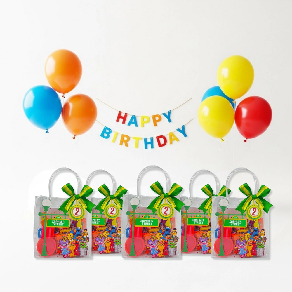 Sesame Street Party Favor Bag – Personalized Goodie Bag for Kids Birthday