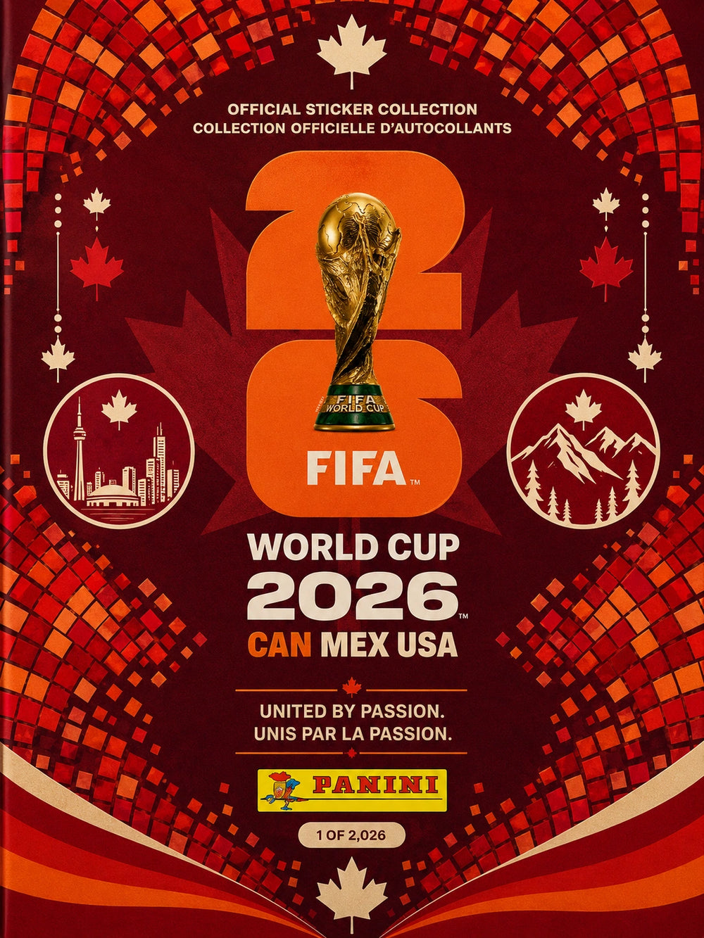 Álbum De Pegatinas Mundial 2026 – Starter Set Con 3 Sobres – Incluye 21 Pegatinas Aleatorias – Perfecto Para Coleccionistas Y Fans Del Fútbol