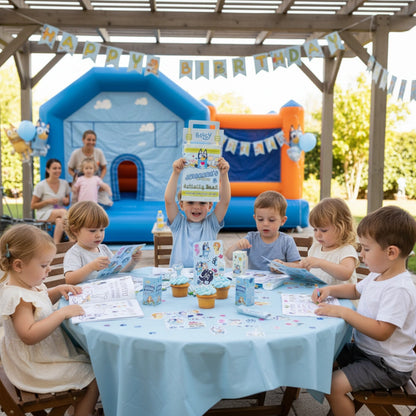 Bluey activity book with crayons