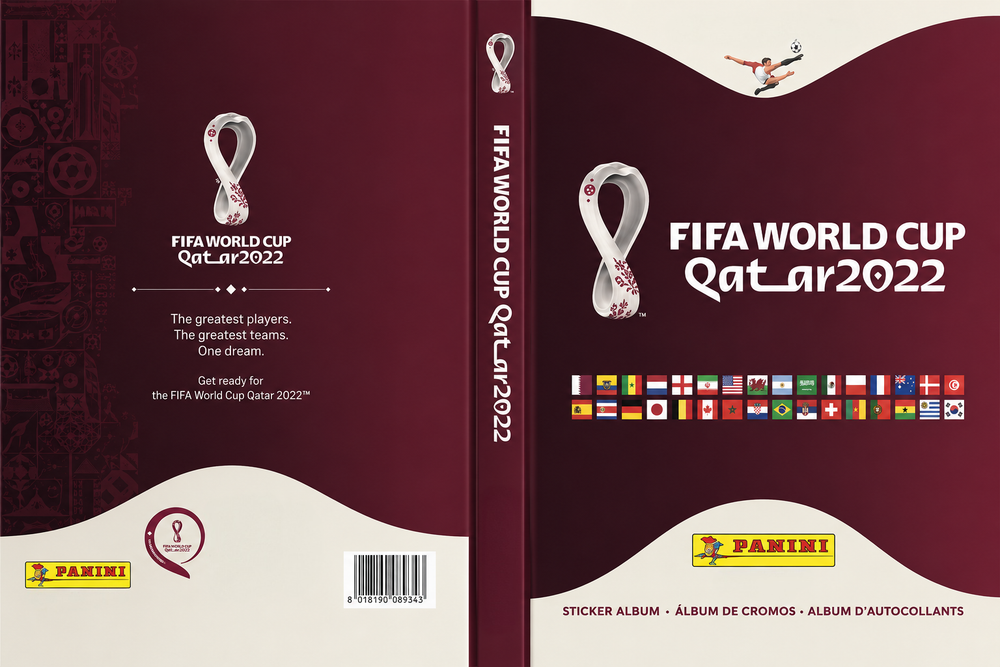 handmade hardcover protector for qatar 2022 panini sticker album