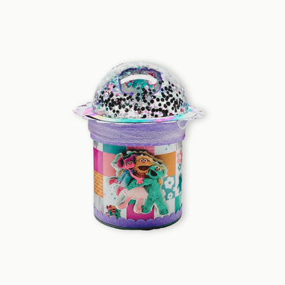 Decorated Pringles party favor with dome lid