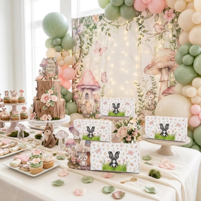 woodland animals kitkat holder box for birthday party favors and dessert tables