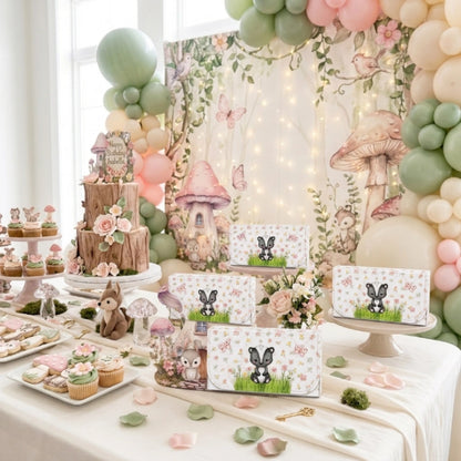 woodland animals kitkat holder box for birthday party favors and dessert tables