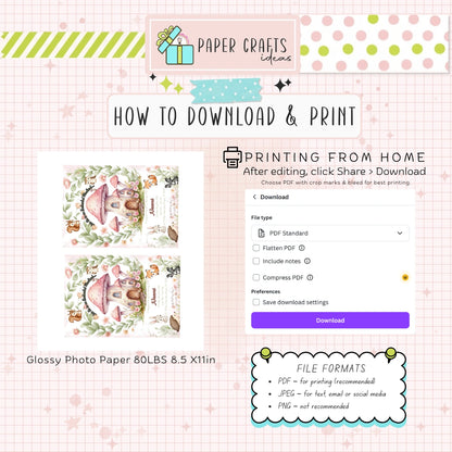 enchanted woodland birthday invitation personalized with fairy garden theme and woodland animals for girls party