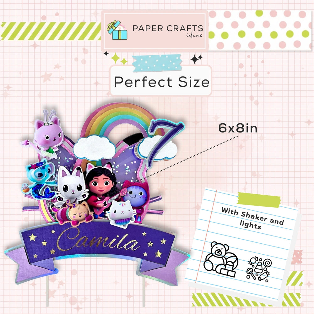 Gabby’s Dollhouse Cake Topper