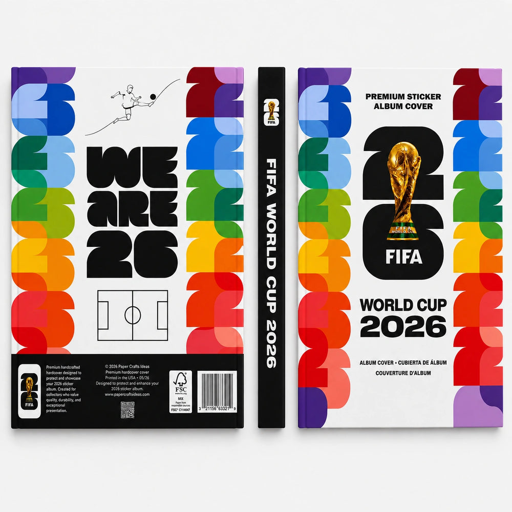 FIFA World Cup 2026 Album Protector – Rigid Cover for Softcover Sticker Album