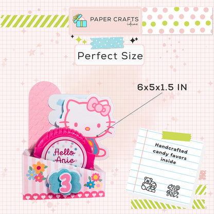 Hello Kitty Candy Favor Box - Hubba Bubba Candy Favor Box