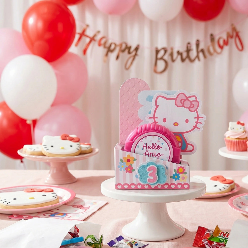 Hello Kitty Candy Favor Box - Hubba Bubba Candy Favor Box
