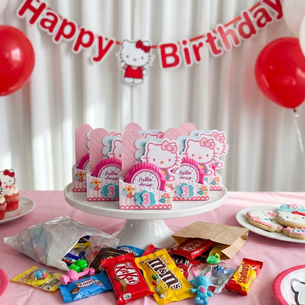 Hello Kitty Candy Favor Box - Hubba Bubba Candy Favor Box