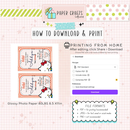 cute hello kitty party invitation for girls printable
