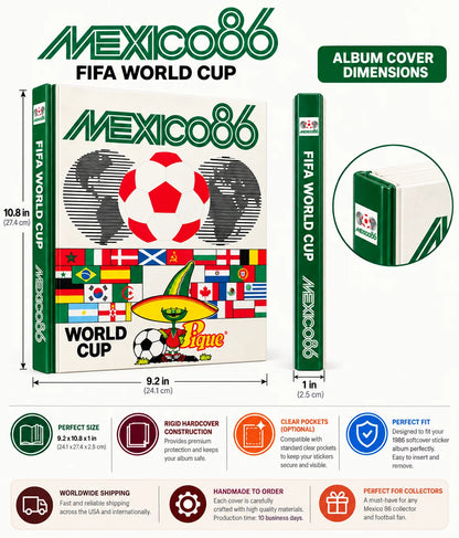 1986 FIFA World Cup Mexico Hardcover Album Protector