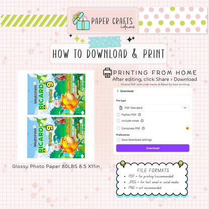 Pikmin Birthday Invitation Editable Template, Kids Party Invite Printable, Boy Birthday Invitation Digital Download
