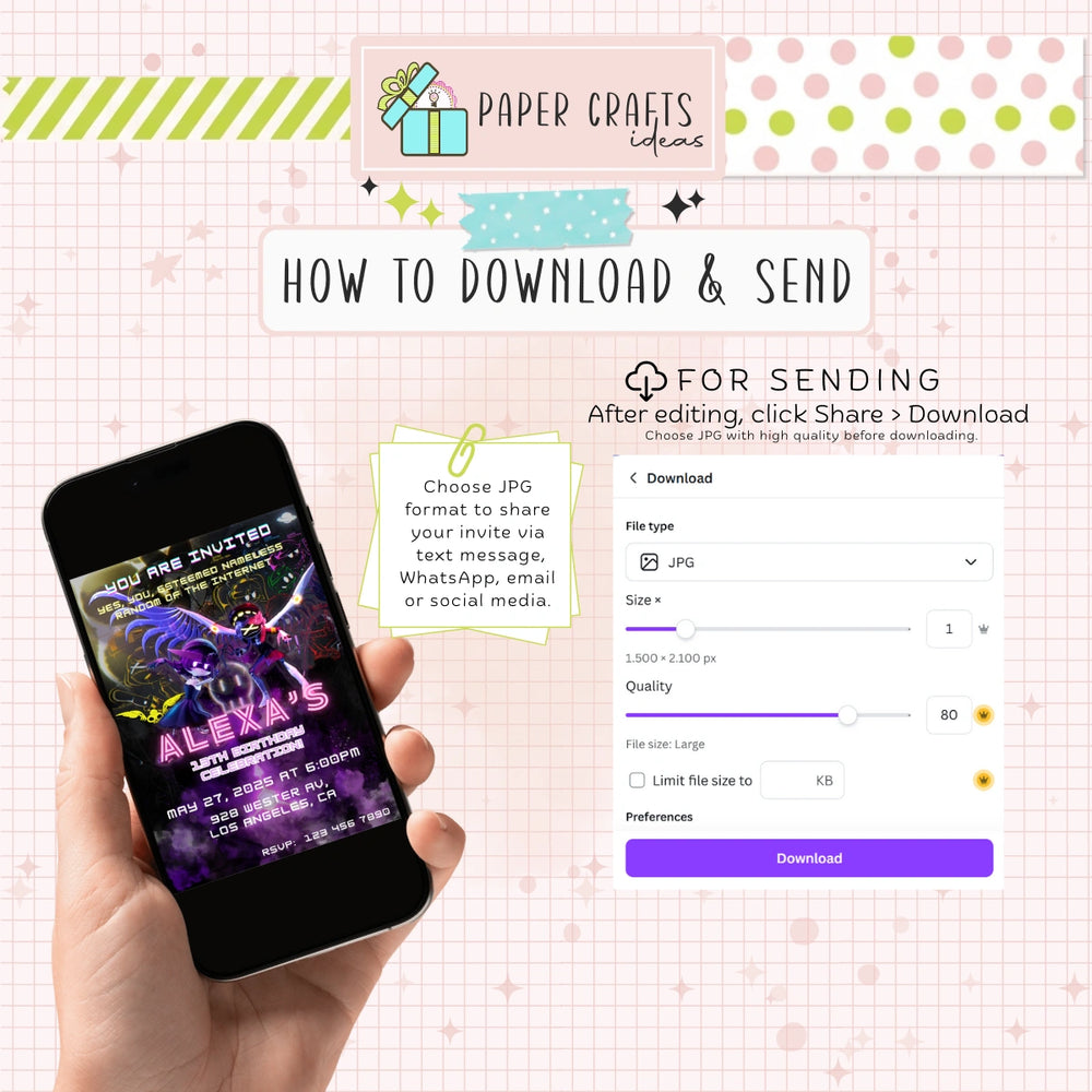 Personalized Murder Drones Birthday Invitation — Custom Name & Age | Editable Party Invite