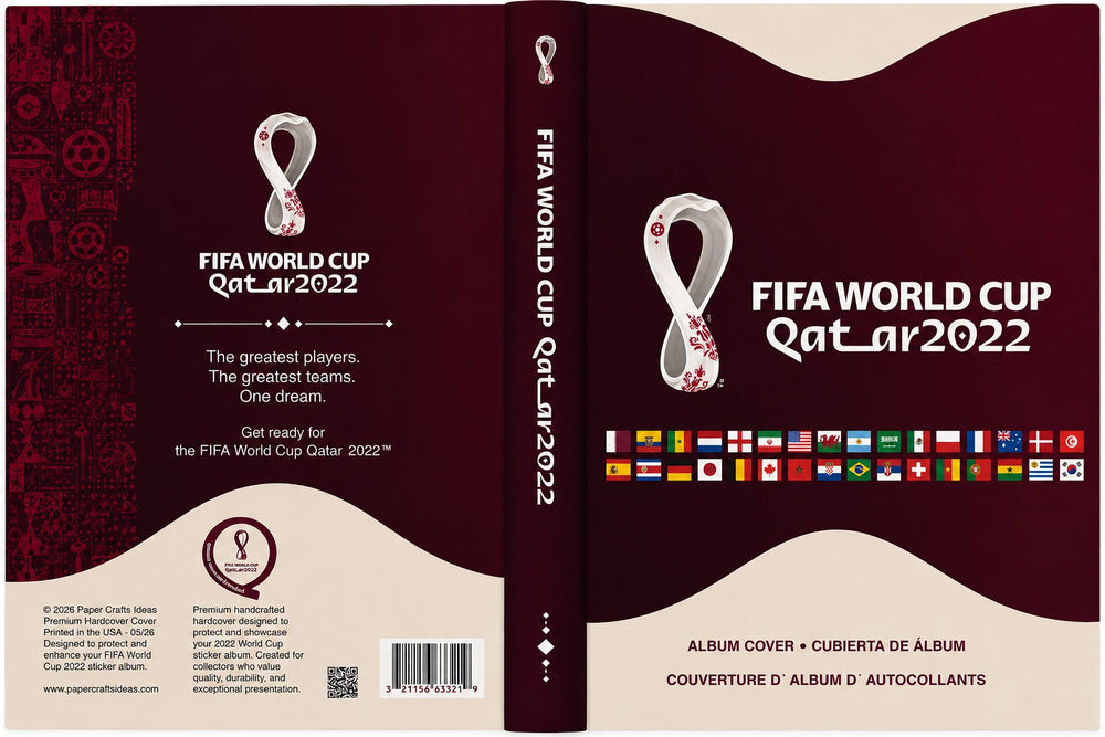 Qatar 2022 Album Protector – Rigid Cover for Softcover Sticker Album