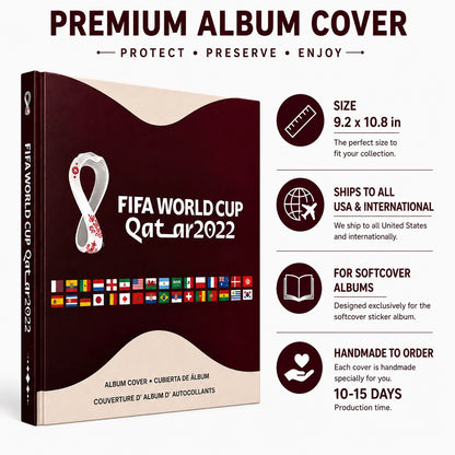 Qatar 2022 Album Protector – Rigid Cover for Softcover Sticker Album