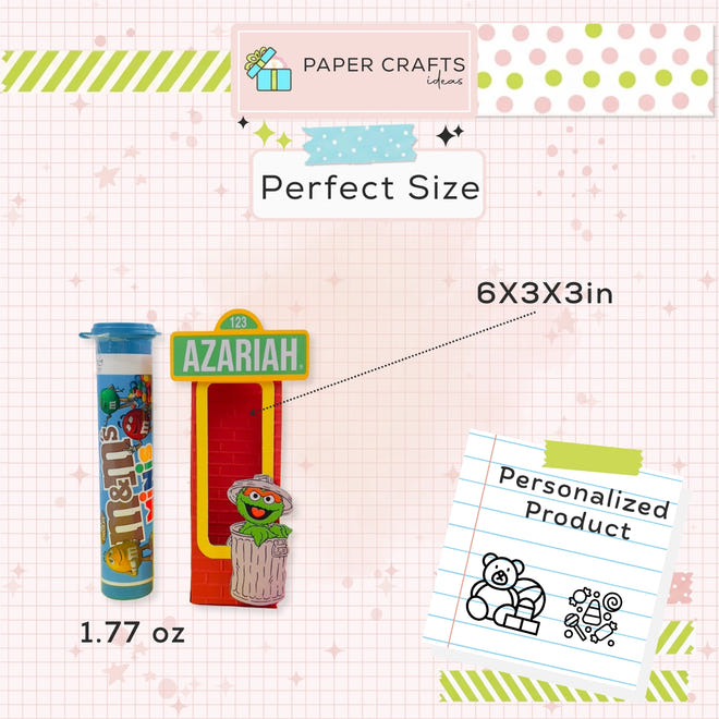 Oscar the Grouch candy party favor decoration