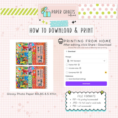 kids birthday invitation sesame street theme printable