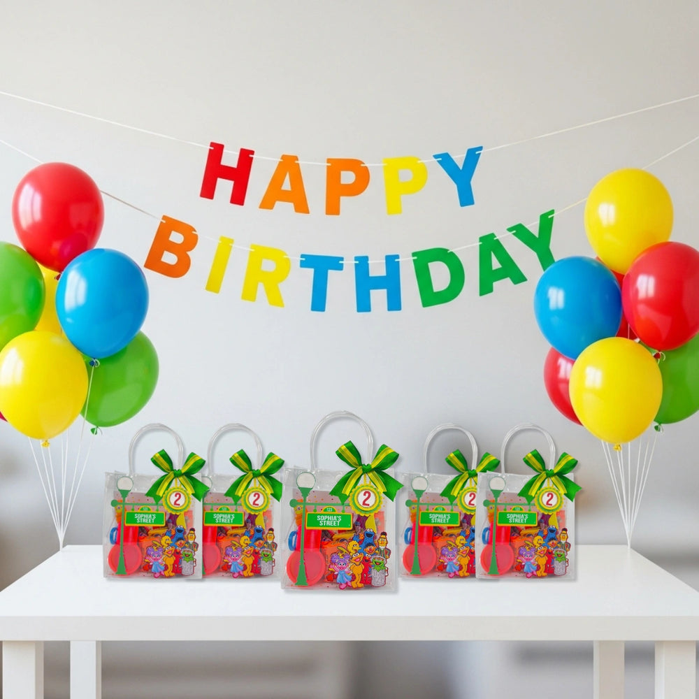 Sesame Street Party Favor Bag – Personalized Goodie Bag for Kids Birthday
