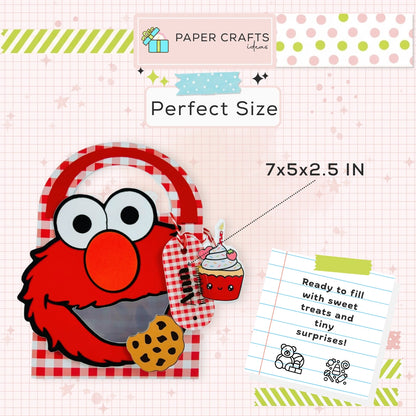 elmo birthday treat box for candy and small toys party favor