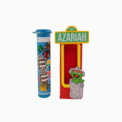 Personalized Sesame Street candy favor with name