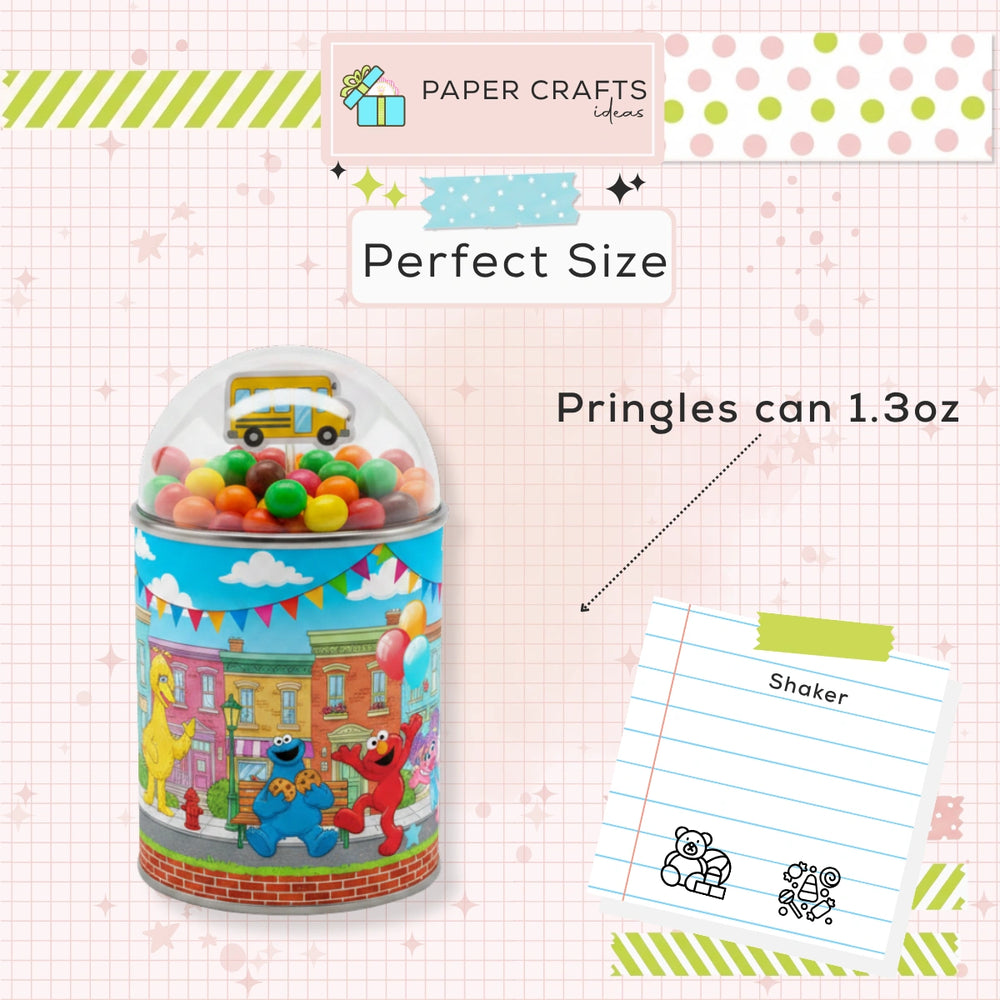 Sesame Street Pringles Favor – Kids Birthday Party Favor
