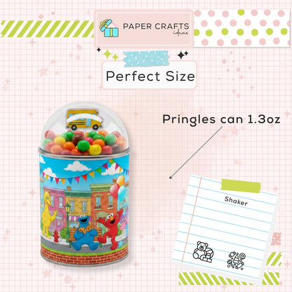 Sesame Street Pringles Favor – Kids Birthday Party Favor